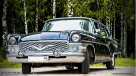Rent Cars and Buses: GAZ 13 Seagull Black